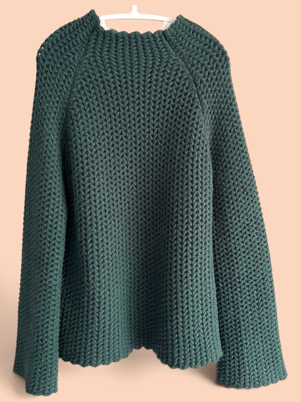 Böhme Forest Green Chunky Knit Sweater Size M